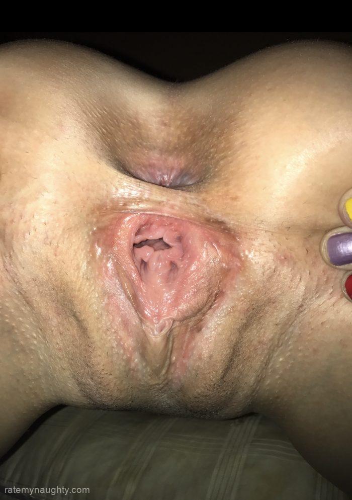 Gaping cum dumpster and asshole after a hard fuck!