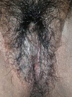 Tight hairy pussy close up