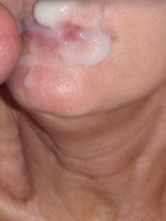 Mature wife with a facial